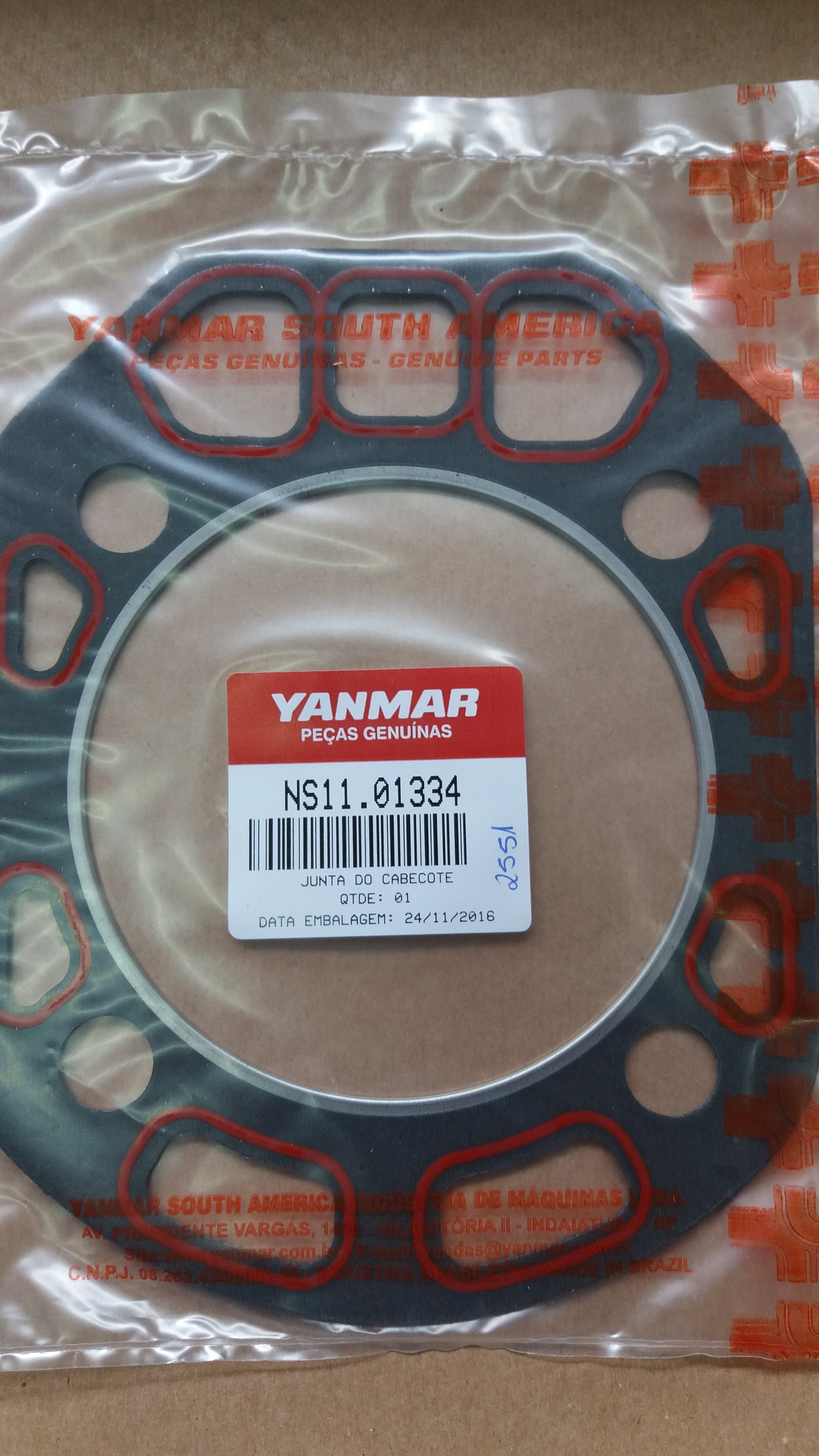 Junta Cabeçote NS-11 Yanmar