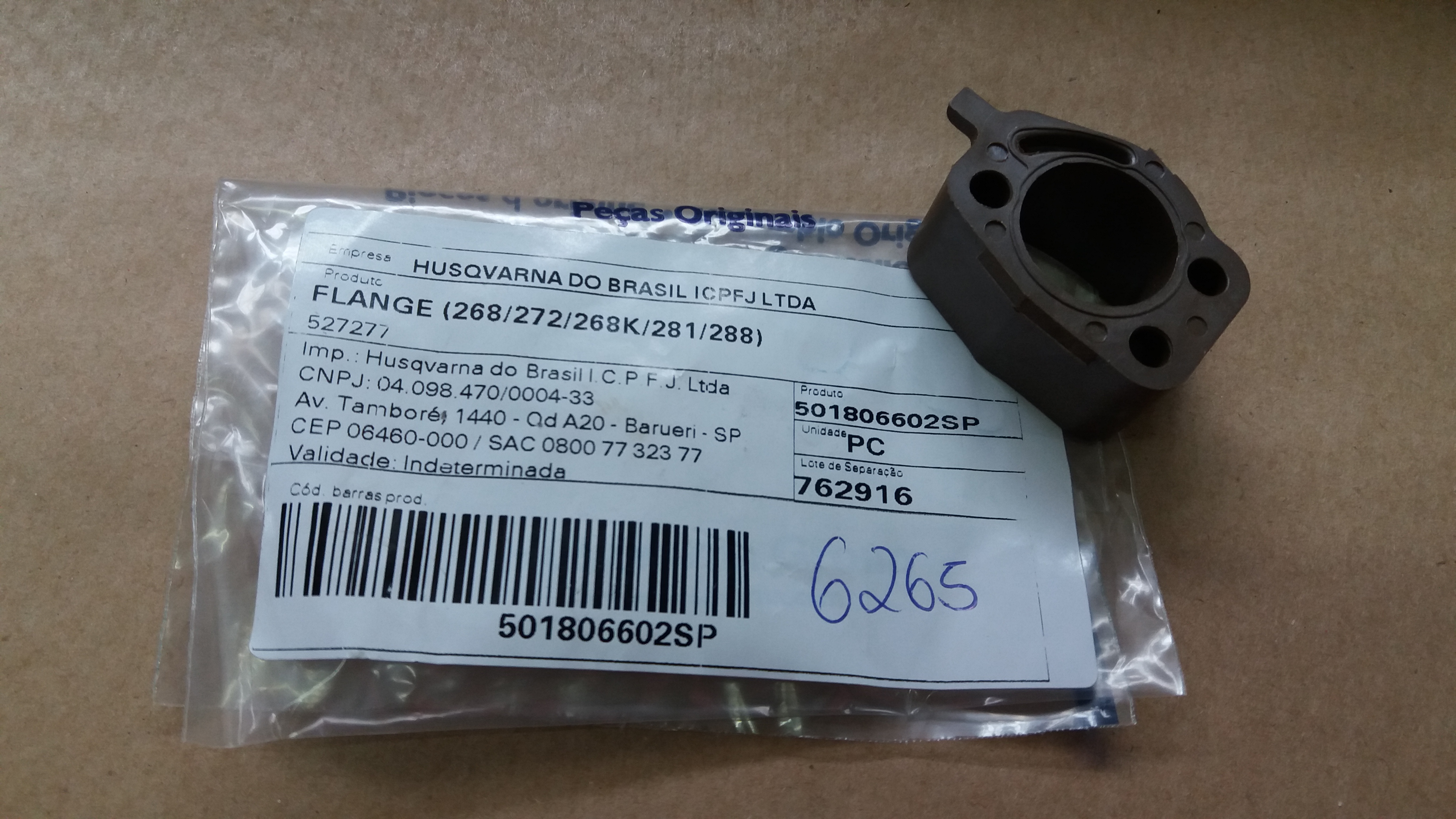 FLANGE CARBURADOR 268-272-281-288