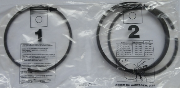Jogo de Aneis 020  MG-12.5 HP Recel