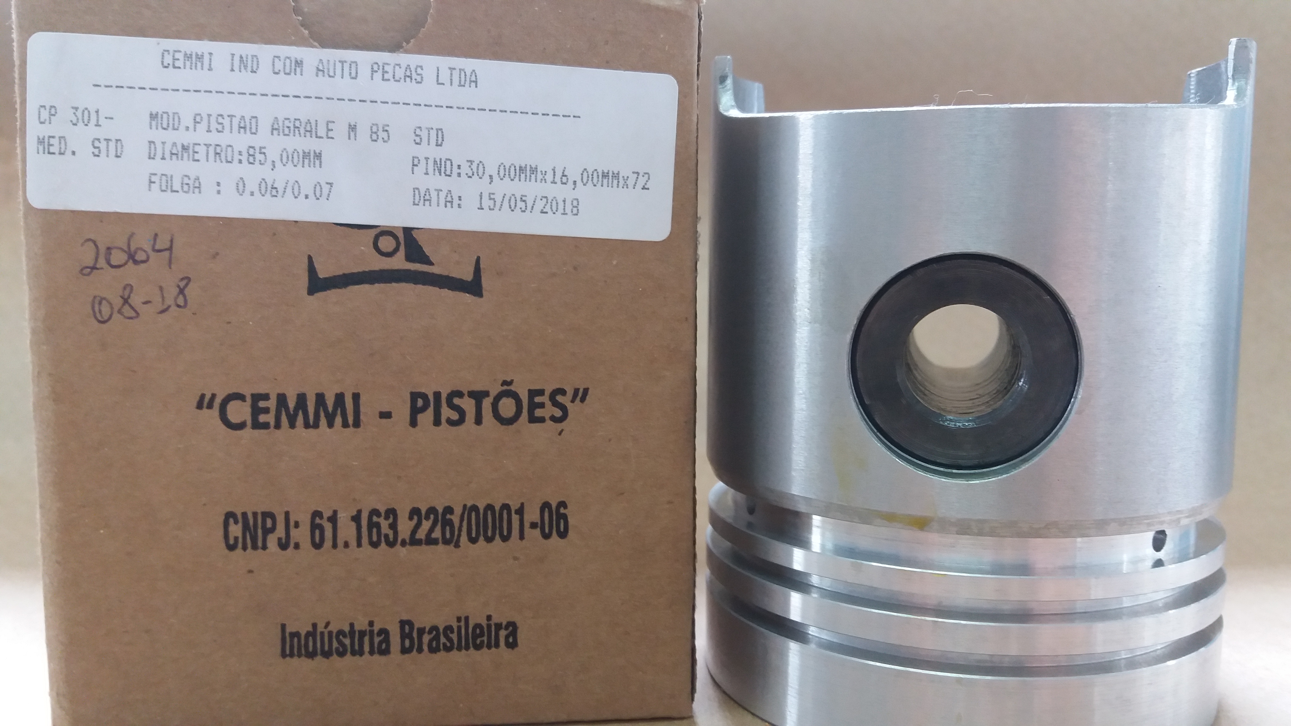 Pistão STd M-85 Par Cemmi