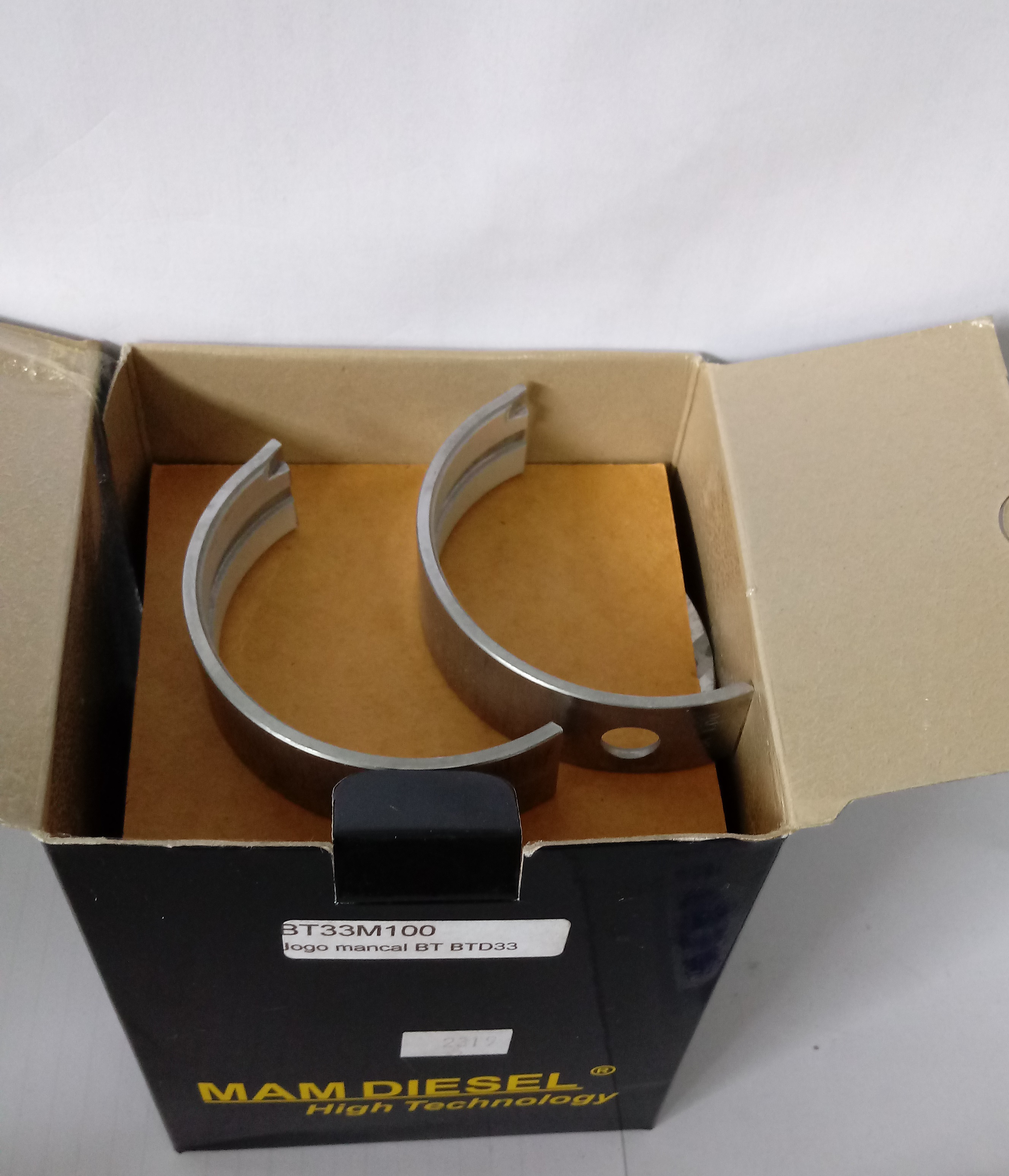 Bronzina de Mancal 100  BT-BTD-33