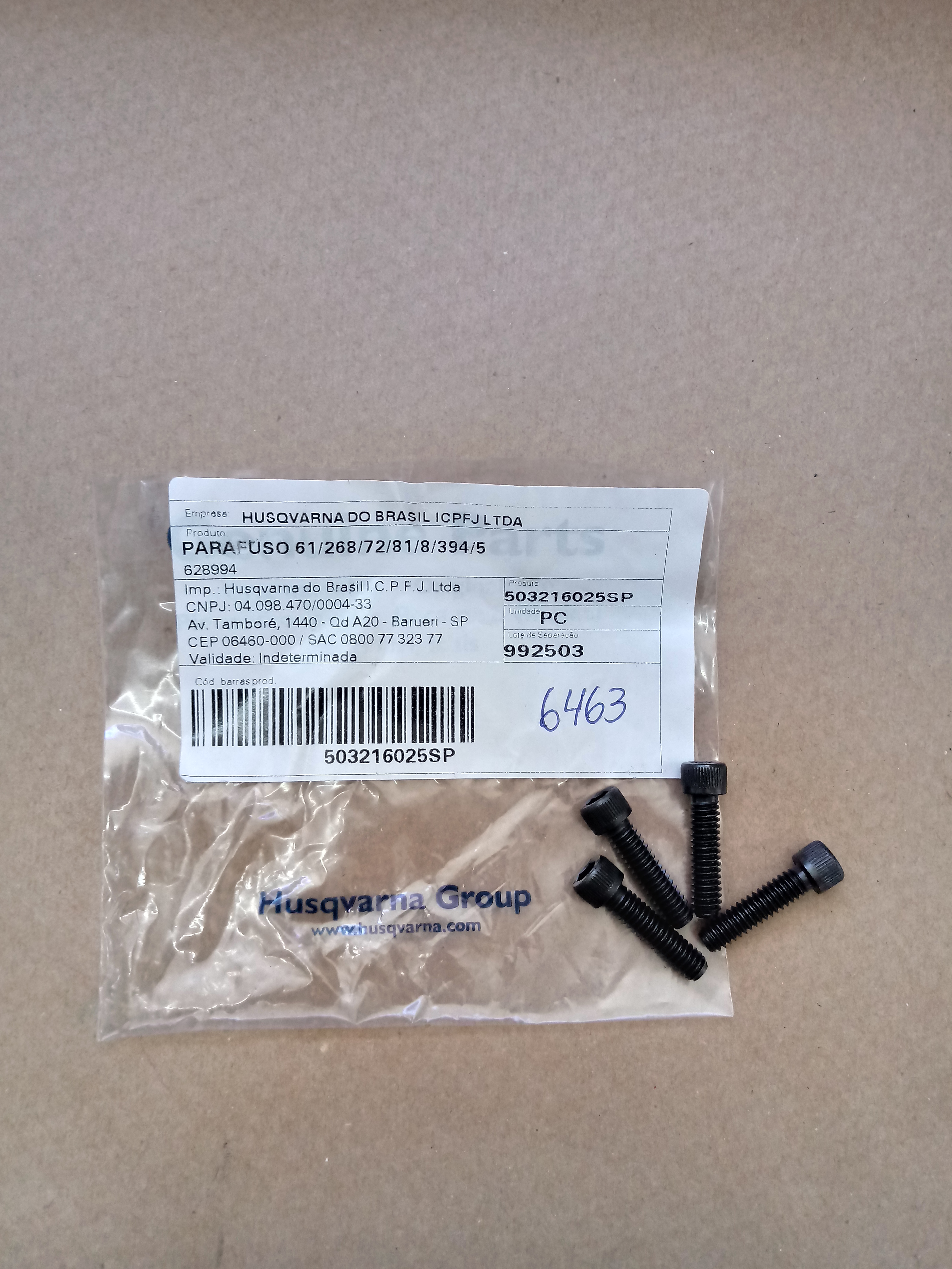 PARAFUSO CILINDRO 61-268-281-288